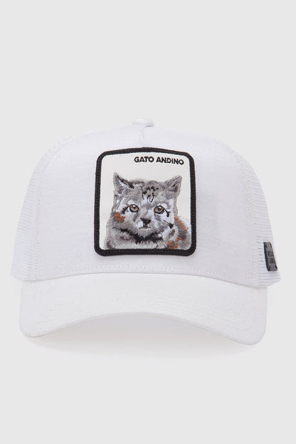Jockey Gato Andino Con Causa Blanco Lino