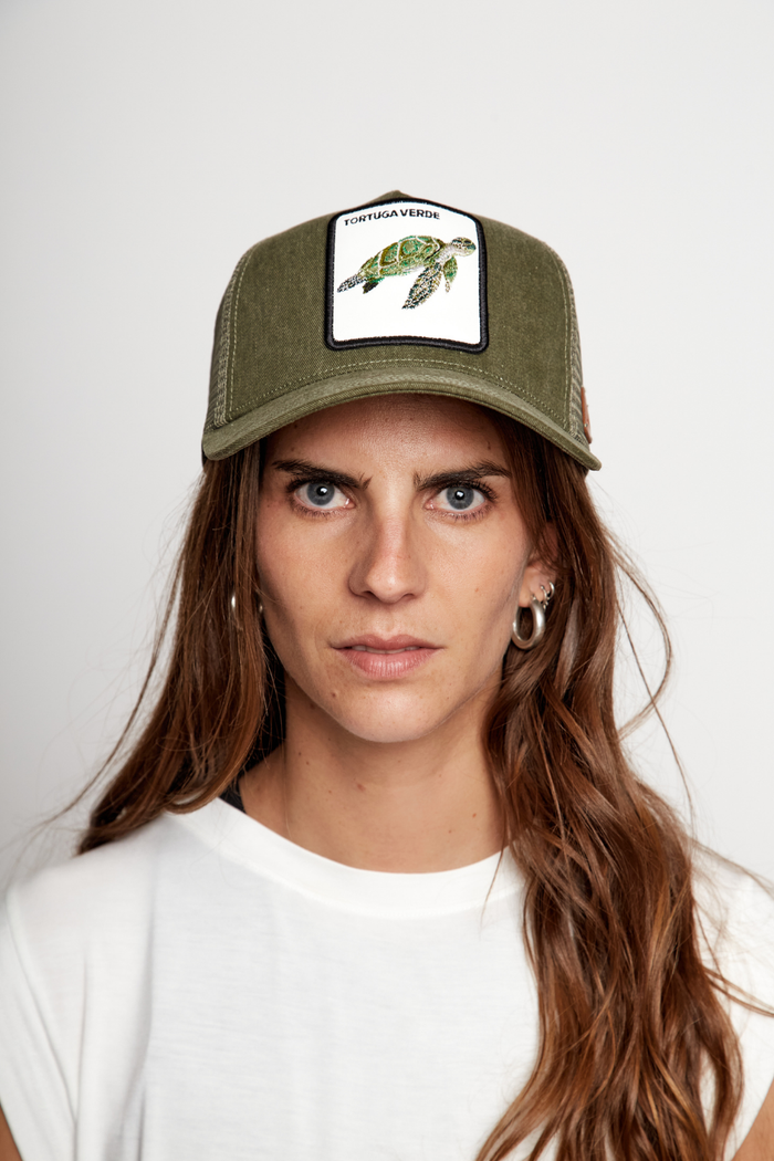 Jockey Tortuga Con Causa Verde Militar Lavado