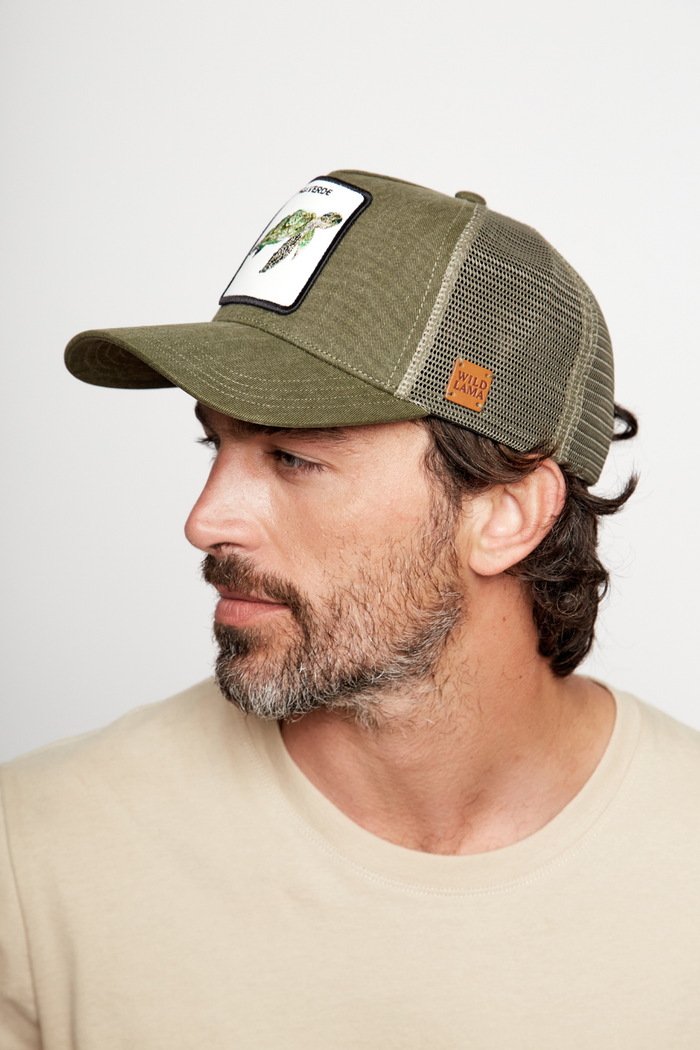 Jockey Tortuga Con Causa Verde Militar Lavado
