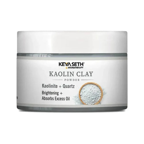Kaolin Clay Powder Face Pack For Women & Men, Brightening + Absorbs Excess Oil - Keya Seth Aromatherapy