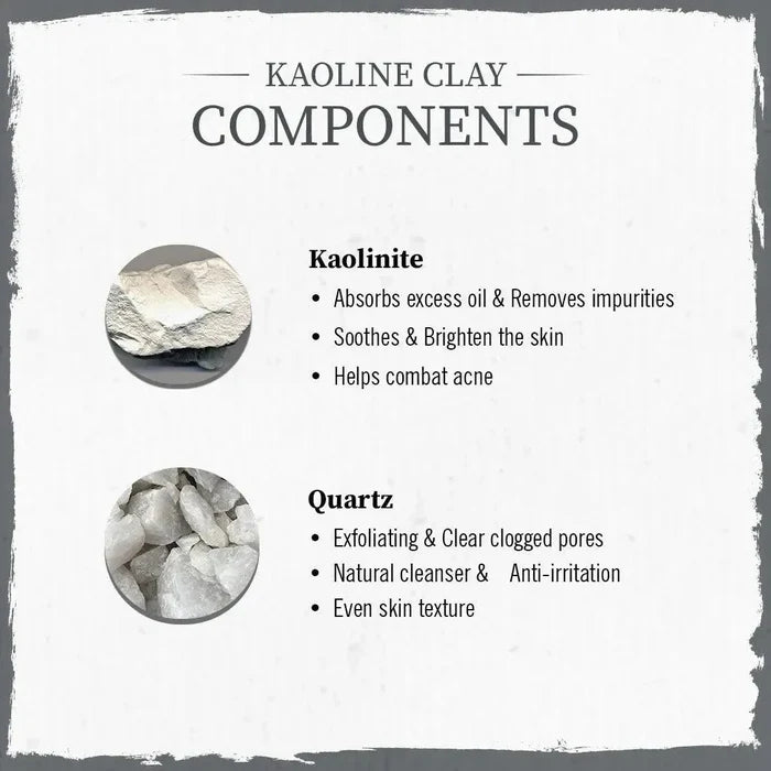 Kaolin Clay Powder Face Pack For Women & Men, Brightening + Absorbs Excess Oil - Keya Seth Aromatherapy