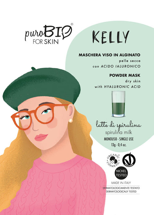 KELLY FACE MASK in ALGINATE - for DRY SKIN