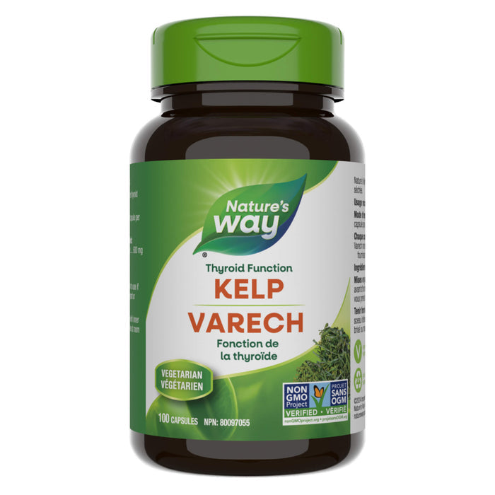 Bottle of Nature's Way Kelp 100 Capsules