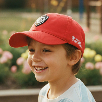 Kids VT Lion Shield Red Snapback