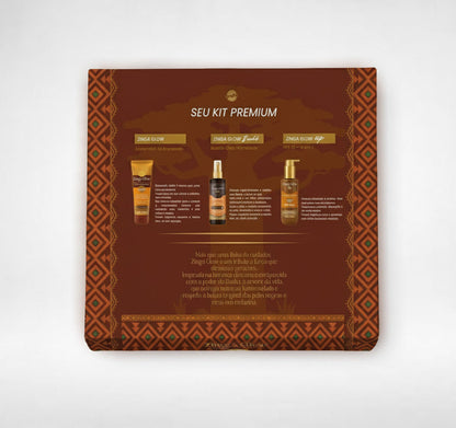 Kit Beleza Ancestral - Óleo Hidratante Baobá + Acelerador de Bronzeado + Glow Up FPS15