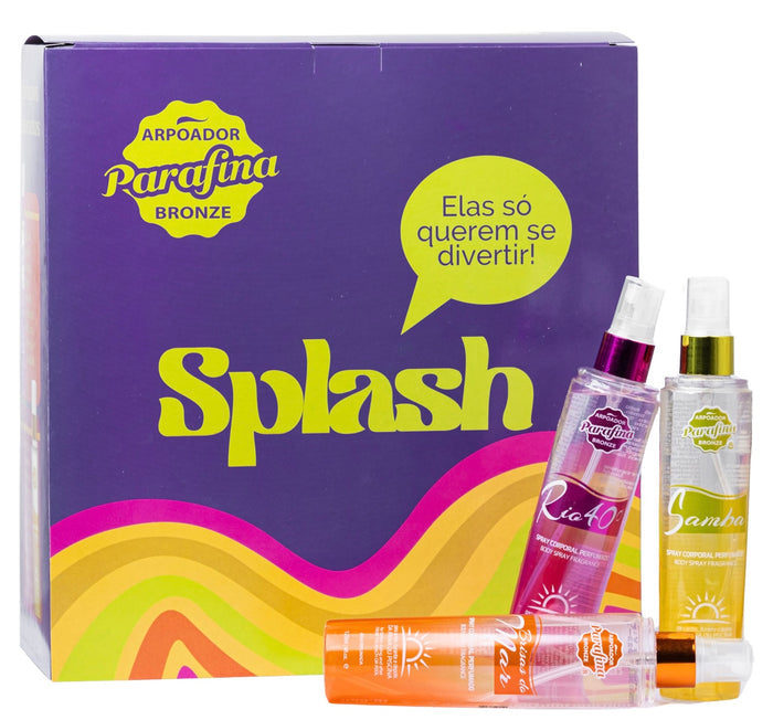 Kit Daily Splash - 3 Perfumes Solar 120ml + 3 Necessaire