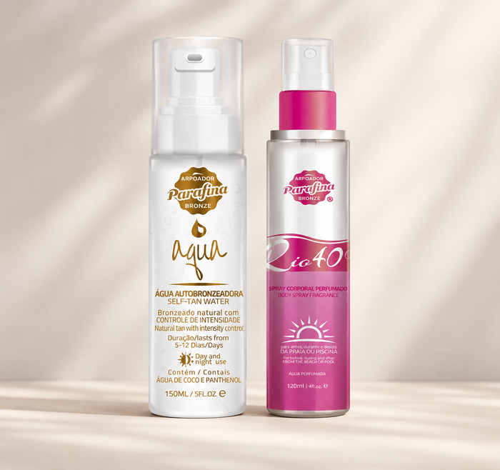 Kit Essência do Bronze- Aqua Autobronzeadora 150ml + BRINDE DAILY SPLASH