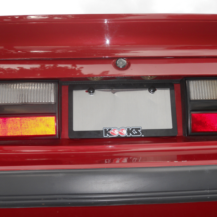 Kooks Black License Plate Frame