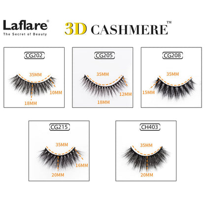 Laflare 3D Cashmere Eyelashes Value Pack 5 Pairs - ikatehouse
