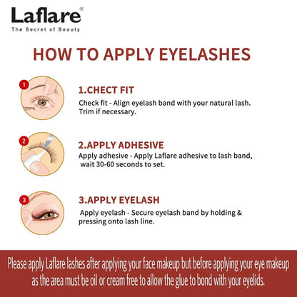 Laflare 3D Cashmere Eyelashes Value Pack 5 Pairs - ikatehouse
