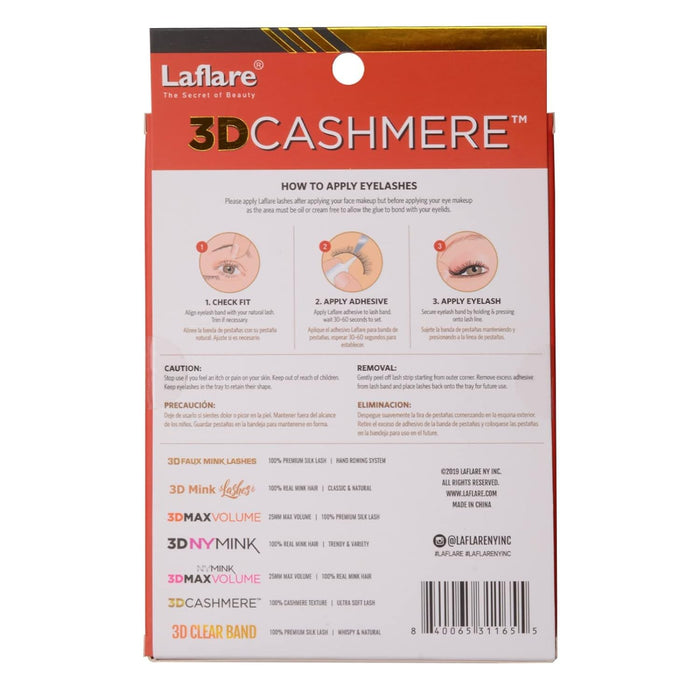 Laflare 3D Cashmere Eyelashes Value Pack 5 Pairs - ikatehouse