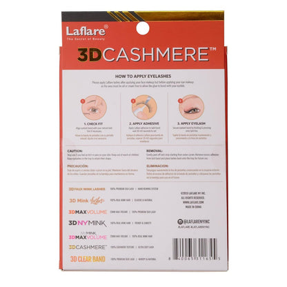 Laflare 3D Cashmere Eyelashes Value Pack 5 Pairs - ikatehouse