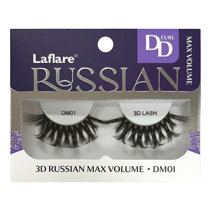 Laflare 3D Russian Max Volume Eyelashes D Curl - ikatehouse