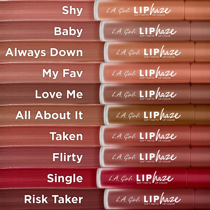 L.A.Girl Lip Haze Soft Matte Lip Color 3.3ml - Risk Taker GLC770