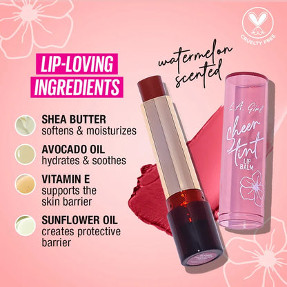 L.A.Girl Sheer Tint Lip Balm 2g - Sheer Berry GLC605