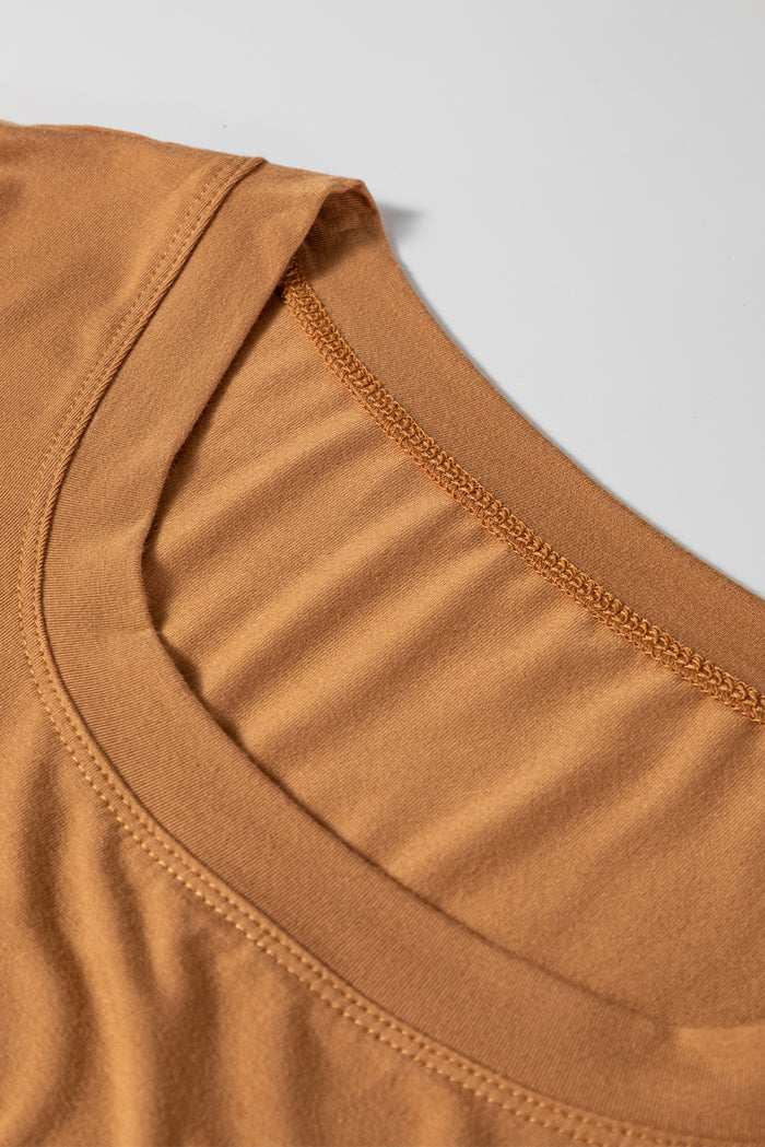 Laurel Green Solid Color Long Sleeve Slim Fit Top
