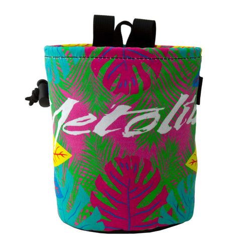 Leaf Print Chalk Bags - Pink