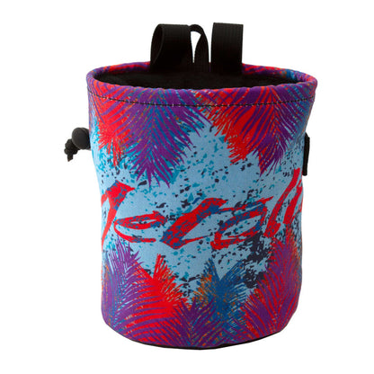 Leaf Print Chalk Bags - Blue