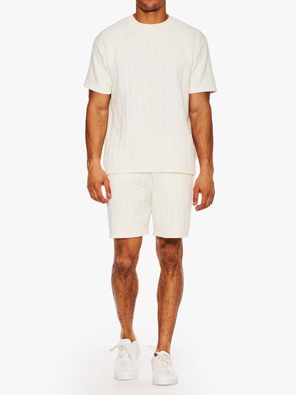Les Deux Stripe Jacquard Shorts