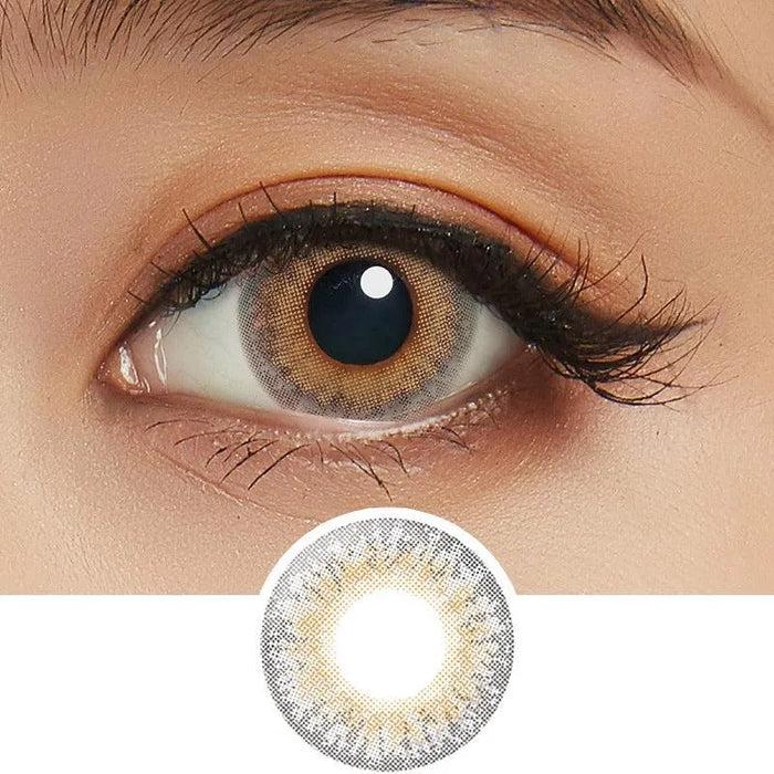 Lilmoon 1-Day Cream Grege (10pk) Color Contact Lens for Dark Eyes - Eyecandys