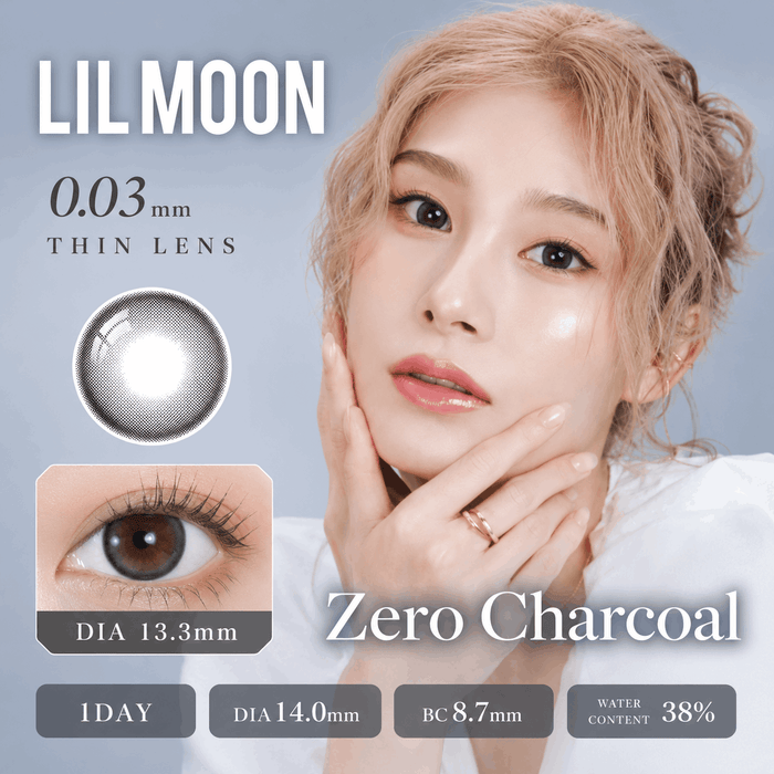 Lilmoon 1-Day Zero Charcoal (10pk)