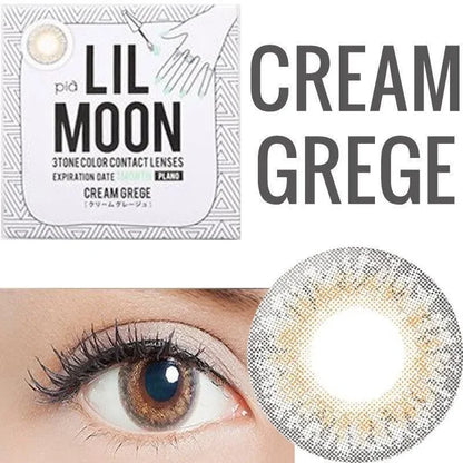 Lilmoon Monthly Cream Grege (Prescription) Color Contact Lens for Dark Eyes - Eyecandys