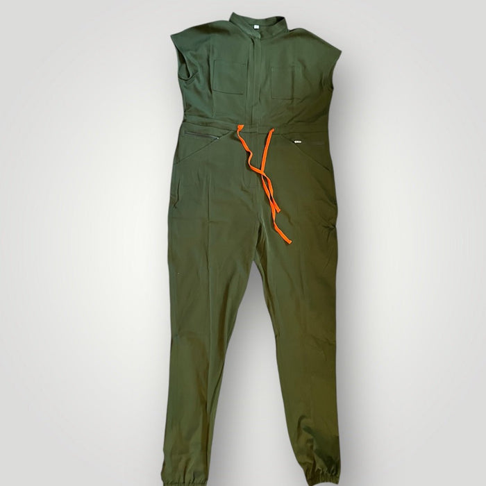 Limited Edition - One Piece Scrub Jumpsuit - Nursecaresuites - Online Healthcare BoutiqueScrubs8 pocket medical uniformadjustable drawstring waist jumpsuitall day comfort scrubs