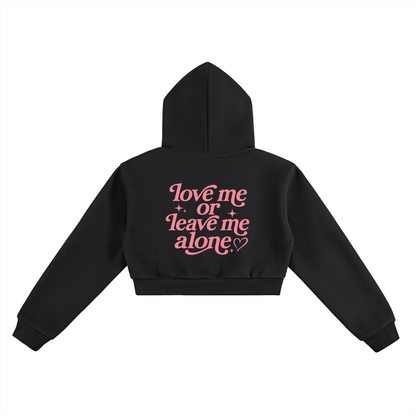 Love Me Essential Cropped Hoodie