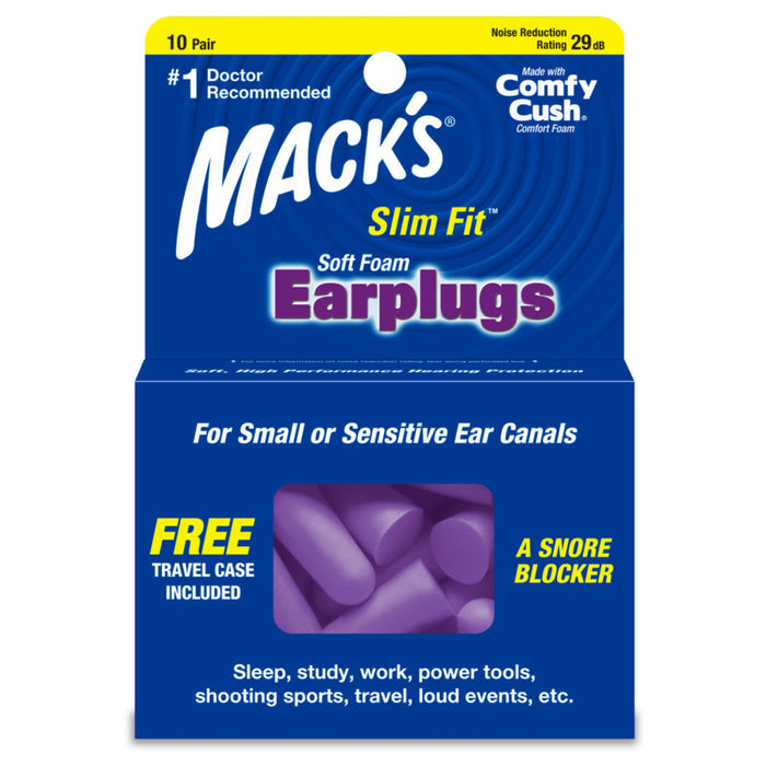 10 pair slimfit earplugs