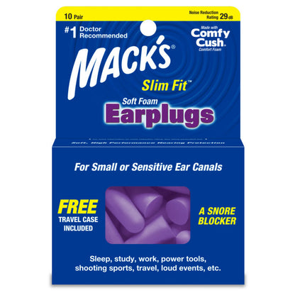 10 pair slimfit earplugs