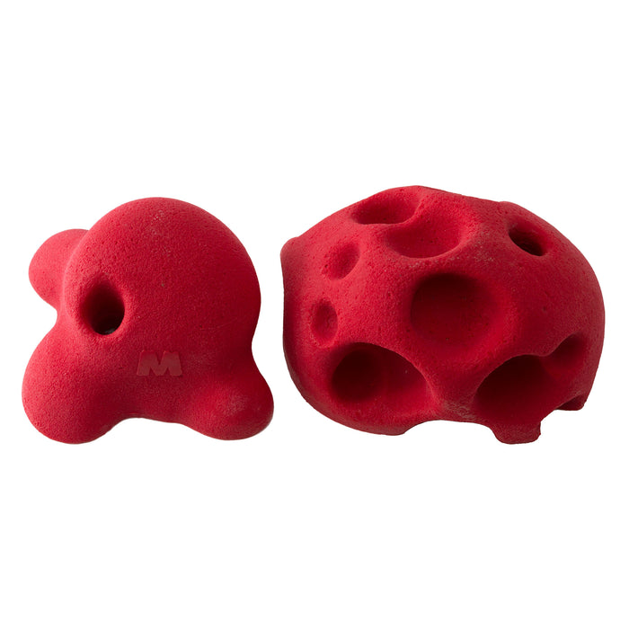 Macros Climbing Holds - All American 2 Pack - A, red