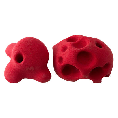 Macros Climbing Holds - All American 2 Pack - A, red