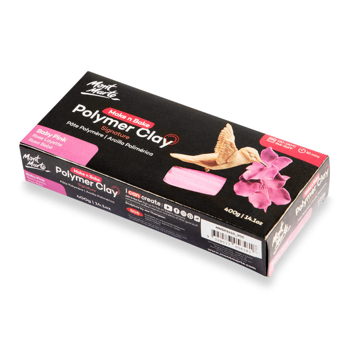 Make n Bake Polymer Clay Signature 400g (14.1oz) - Baby Pink