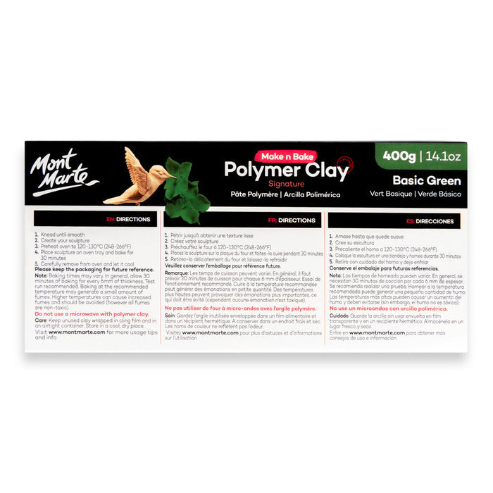 Make n Bake Polymer Clay Signature 400g (14.1oz) - Basic Green