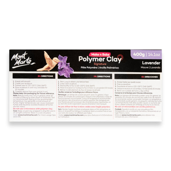Make n Bake Polymer Clay Signature 400g (14.1oz) - Lavender