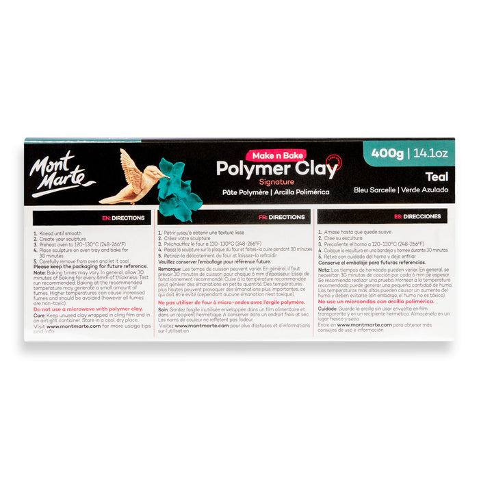 Make n Bake Polymer Clay Signature 400g (14.1oz) - Teal