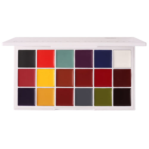 Master FX 18 Cream Palette open showing 18 vibrant SFX shades