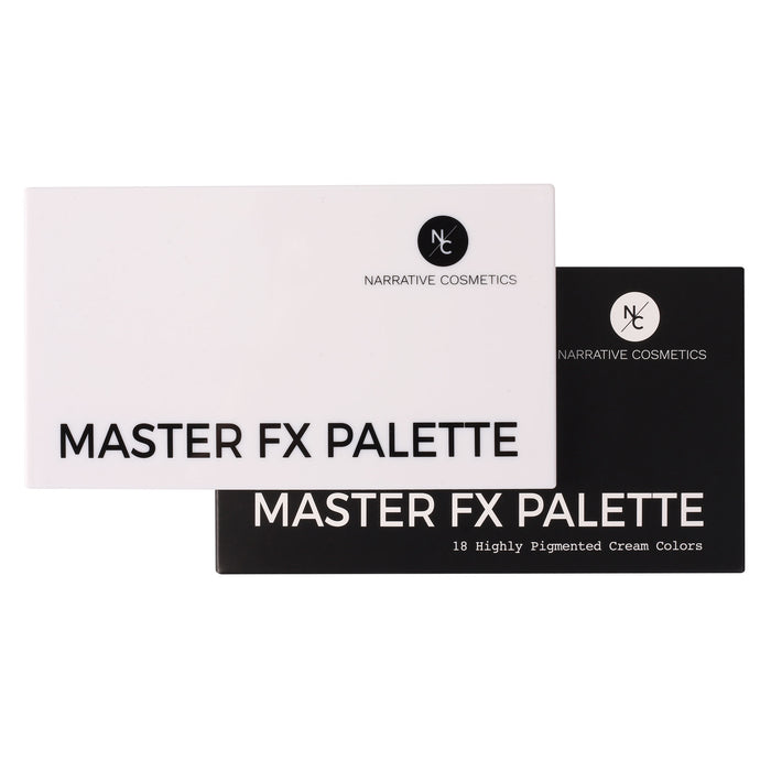 Master FX 18 Cream Palette product card showing 18 highly pigmented colors