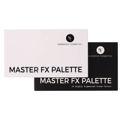 Master FX 18 Cream Palette product card showing 18 highly pigmented colors