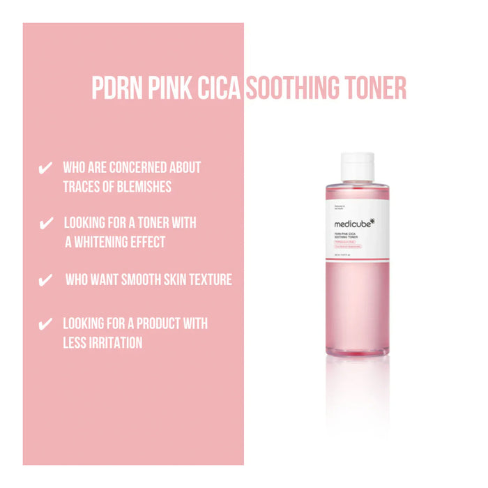 Medicube PDRN Pink Cica Soothing Toner 8.45oz/ 250ml
