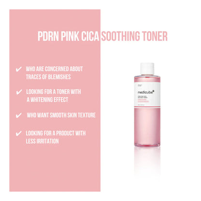 Medicube PDRN Pink Cica Soothing Toner 8.45oz/ 250ml