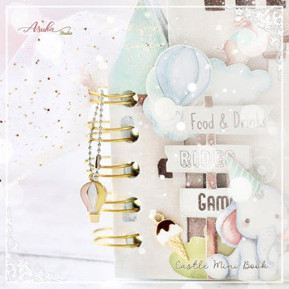Memory Place - Trim Sheer Glitter Ribbon 2.3"X 1yd - Snow/ Vanilla. Available at Embellish Away located in Bowmanville Ontario Canada. Example by brand ambassador.