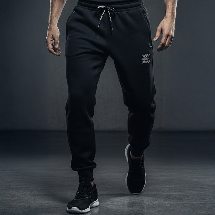Men's Future Looks Bright White Lion Shield Premium Jogger Pants