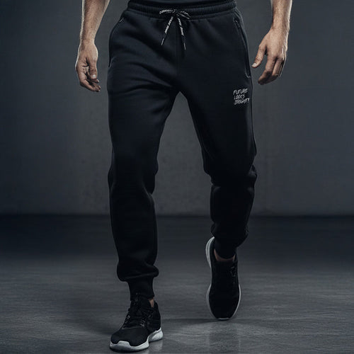 Men's Future Looks Bright White Lion Shield Premium Jogger Pants