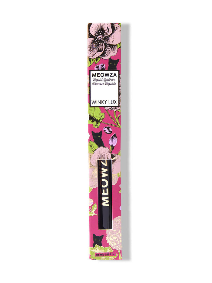 meowza liquid eyeliner box on white background