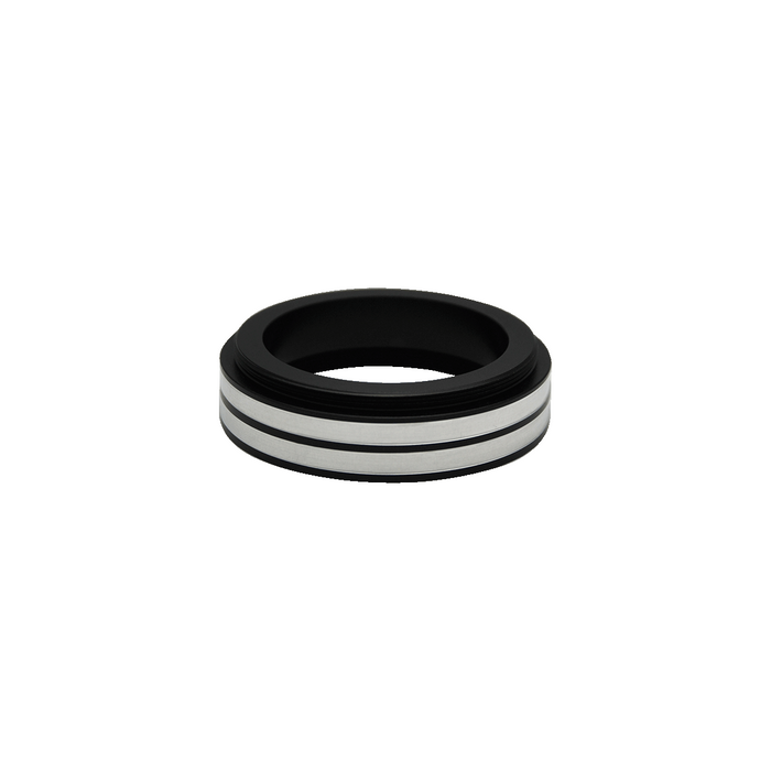 Metal Ring Light Adapter for Stereo Microscopes, 55mm Thread (No Cover Glass), SKU SZ02044912, three quarter front view