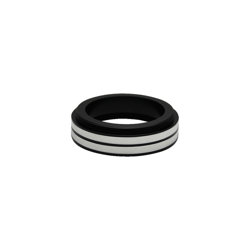 Metal Ring Light Adapter for Stereo Microscopes, 55mm Thread (No Cover Glass), SKU SZ02044912, three quarter front view