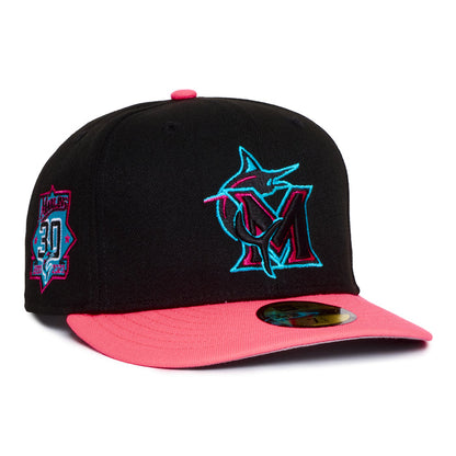Miami Marlins Black & Pink 30th Anniversary Grey uv