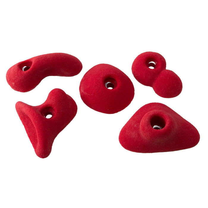 Micro Climbing Holds - All American 5 Pack - A, Red