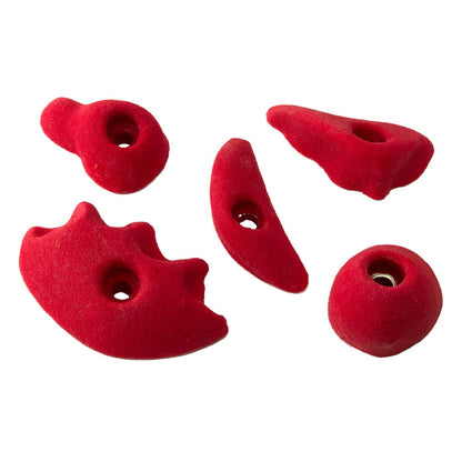Micro Climbing Holds - All American 5 Pack - B, Red